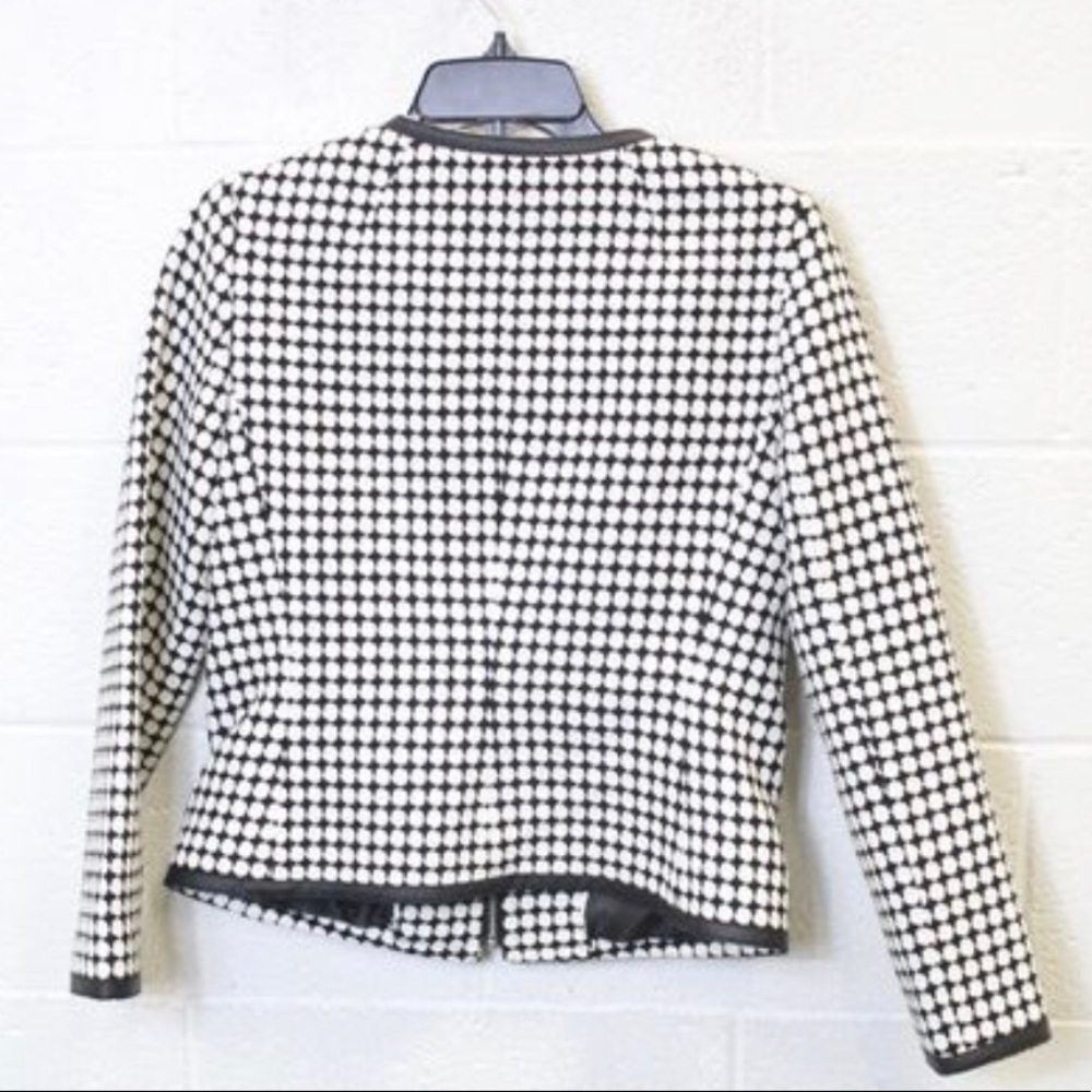 NEW BANANA REPUBLIC Black & White Blazer-Size 8 - Picture 3 of 4